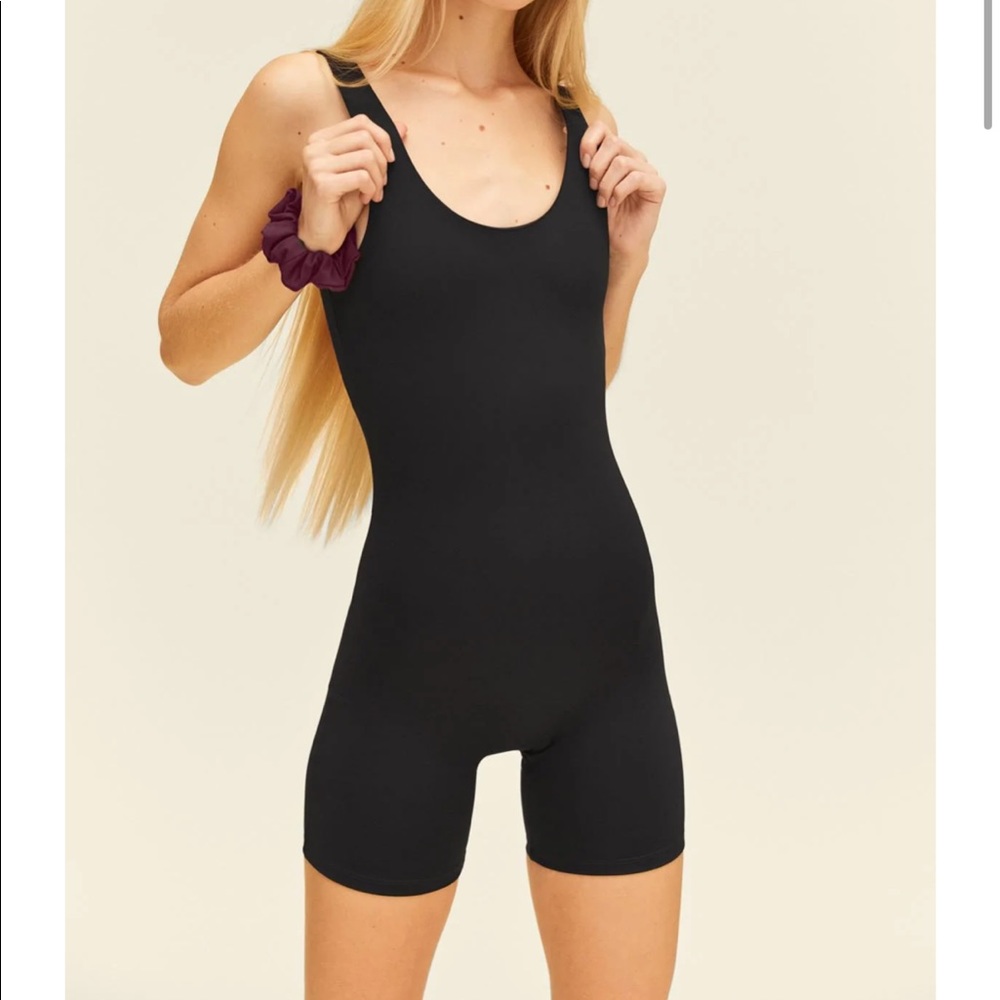 Girlfriend Collective Bike unitard romper